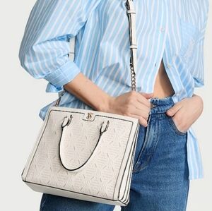 (LAST ONE!) NWT! GORGEOUS VICTORIA'S SECRET COCONUT WHITE CROSSBODY SATCHEL
